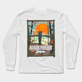 Kitakyushu Japan travel poster Long Sleeve T-Shirt